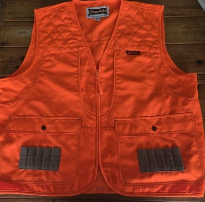 Gamehide Hunting Shooting Vest XXL Orange Front Loader Vest 