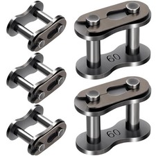 5pcs 60 Roller Chain Connecting Links, Carbon Steel Heavy Duty Master...