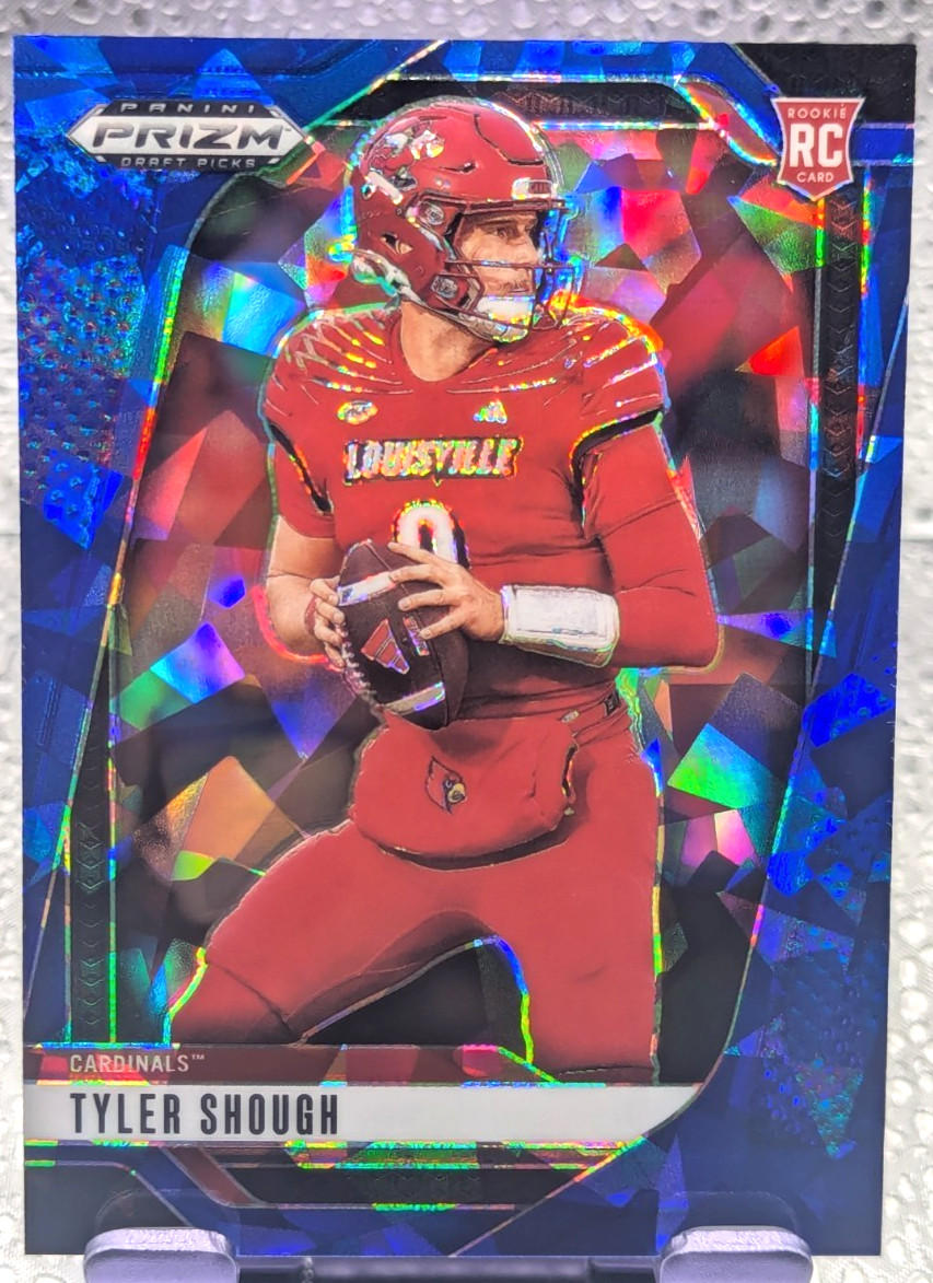 2025 Prizm Draft Picks Tyler Shough RC Blue Ice Prizm /149 Louisville #49