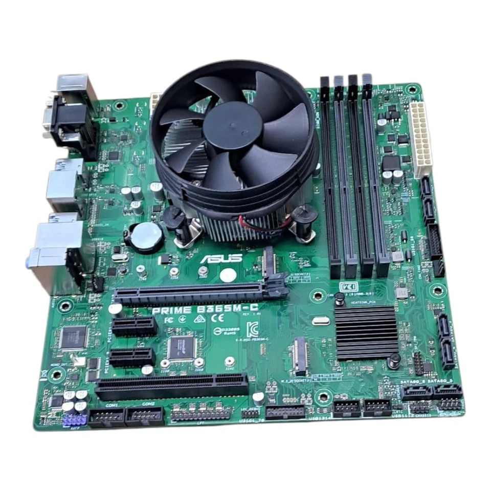 Kit Scheda Madre prime b365m-c socket lga 1151 cpu processore Intel i5 9600k - Immagine 2 di 3