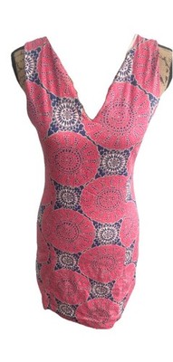 Lauren Gold sleeveless sheath dress geometric .