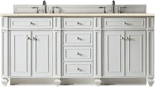 James Martin Vanities 157-V72-3EMR Bristol 72" - White