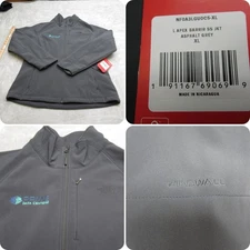 North Face Jacket Women XL Gray Apex Softshell Water Resistant Prime Logo NEW