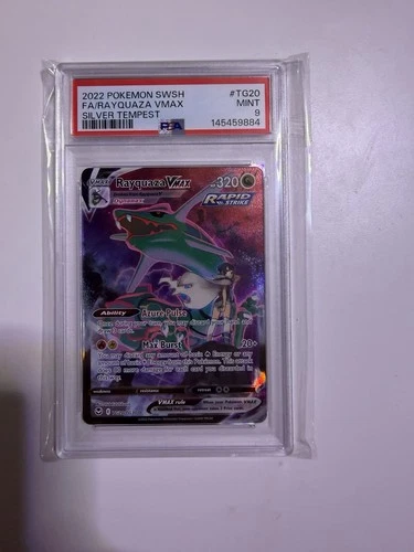 PSA 10 RAYQUAZA VMAX TG20 SILVER TEMPEST TRAINER GALLERY SWORD & SHIELD POKEMON