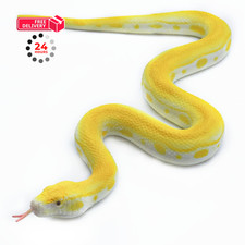SIENON Realistic Golden Python Figure Fake Snakes Toy 1.2 inch, Yellow