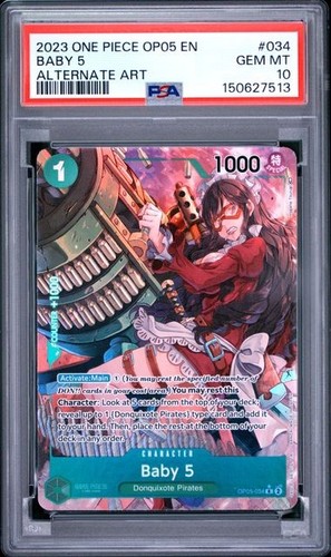 Baby 5 (Alternate Art) graded PSA 10 for sale on eBay