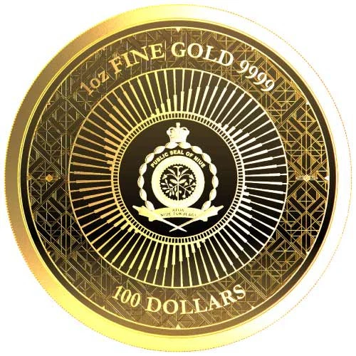 2023 Gold 1 oz Niue Chronos Prooflike Coin - Picture 2 of 2