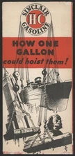 1934 Sinclair Gas HOW ONE GALLON COULD HOISTHEM Brochur