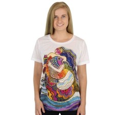 Laurel Burch Tee Shirt "Daughter Mikayla Mermaid" Med-XXL 100 Polyester