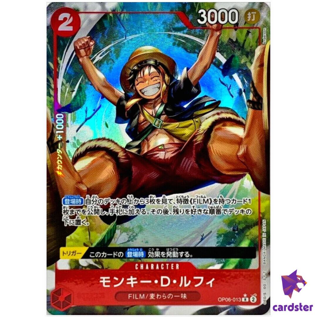 A6 Card Luffy Venom One Piece 