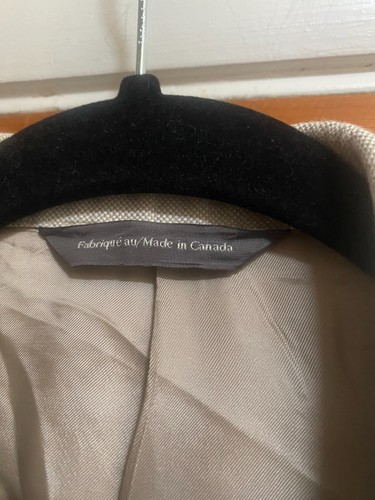 J. P. Tilford Samuelsohn Mens Tan Italian Bamboo Fabric Sport Coat SZ 40S/Canada - Picture 4 of 4