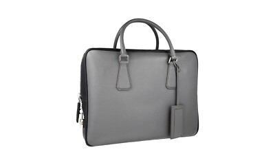 soccerman 専用 PRADA ダークグレー ハンドバッグ Prada Women's Gray Vitello Phenix Leather Crossbody 1BH079