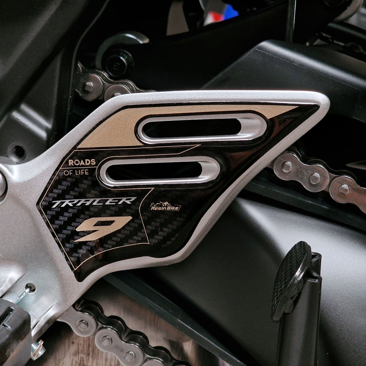 Moto Resin Sticker 3D Compatible With Yamaha Tracer 9 GT Y-AMT 2025-2026 Heel Pad - View #12