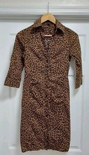 Express Design Studio Dress Women's Size 2 Cheetah Animal Print Casual Y2K Look