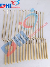 Hardy Pituitary Neuro Curettes Full,Gold Set Of 16Pcs Surgical Instruments DHi
