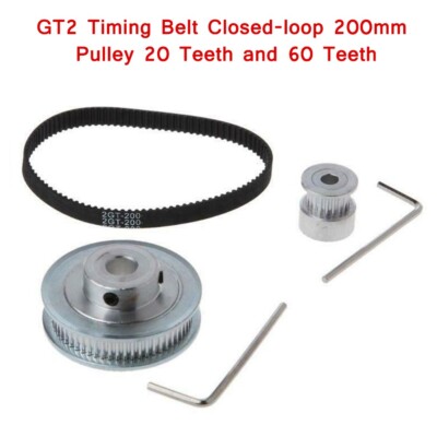 Gear Pulley Timing 2GT Pitch 2mm 2GT60T20T-200 And 60 Teeth