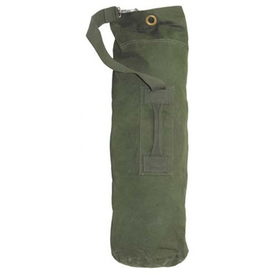 Brit. Seesack mit Trageriemen oliv 100% Baumwolle 30 x 90 cm gebr. 