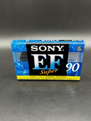Sony Super EF 90 Japan 1995 TYPE I Cassette Tape SEALED