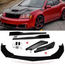 For Dodge Avenger/ Front Rear Bumper Lip Spoiler Splitter Body Kit /Side Skirt