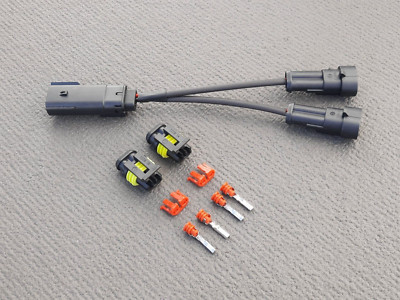 Harley-Davidson Y-Splitter Kabeladapter 12V Stromanschluss Softail Touring Trike