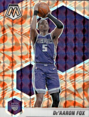 De'Aaron Fox - 2020-21 Panini Mosaic - Orange Mosaic Prizm #168