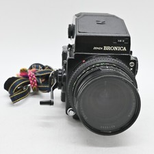 Zenza Bronica ETR S AE-II Finder   40mm 1:4 MC 120 Film Back From JAPAN Exc 5 