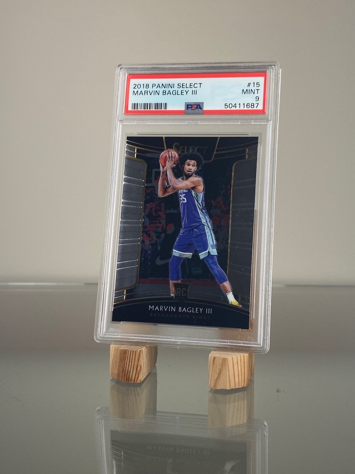 2018-19 Panini Select Concourse #15 Marvin Bagley III RC Rookie PSA 9 MINT