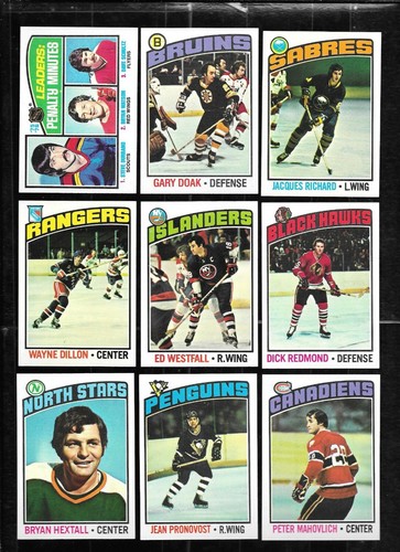 1976-77 TOPPS 76-77 NHL HOCKEY CARD 1-264 & GLOSSY INSERT 1-22 SEE LIST - Picture 8 of 461