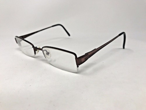 GUESS GU1482 Eyeglasses Frame Half Rimless 50-19-135 Dark Brown Matte WS19