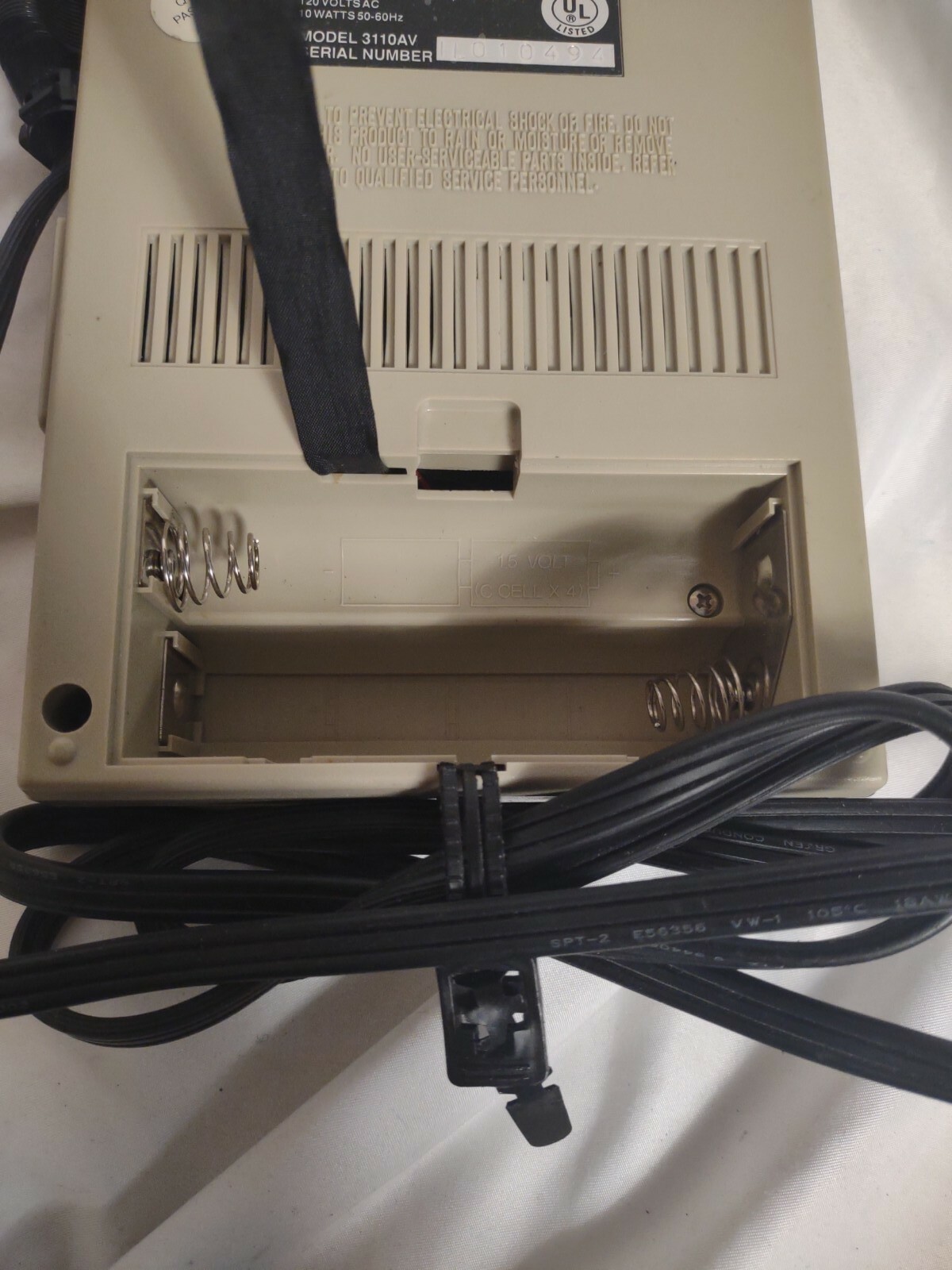 Califone 3110AV Classroom Cassette Player works tested battery or power cord