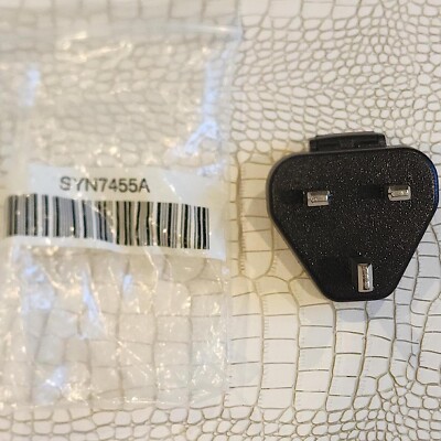 New and Unused OEM Motorola SYN7455A UK Travel AC Adapter 3-Prong Plug