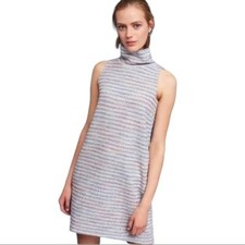 Anthropologie Akemi + Kin Turtle Neck Multicolored Striped Dress Size Small