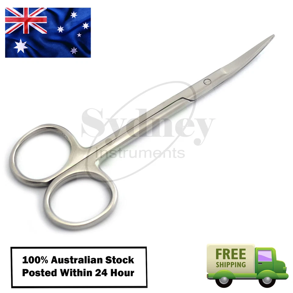 Tijeras para bigote piercing corporal iris sutura doblada tejido tijera quirúrgica Foto 2 de 4