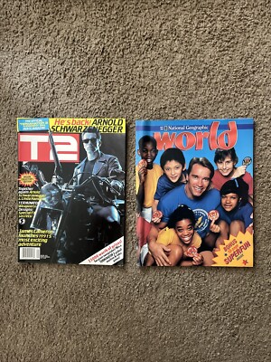 Official TERMINATOR 2 Judgment Day Movie Magazine 1991 T2 & Nat Geo World!!