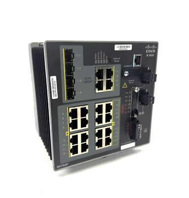 Cisco 4000 Series 8GT8GP Industrial 20-Port Ethernet Switch IE-4000-8GT8GP4G-E