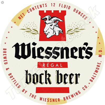 Wiessner's Regal Bock Beer 11.75'' Round Metal Sign