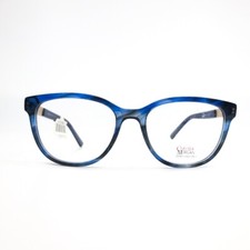 Chelsea Morgan CM 7008 BL Blue Full Rim womens Eyeglasses Frames 52-17 135 mm