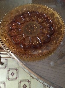 Vintage-Indiana-Amber-Sandwich-TIara-Deviled-Egg-Platter-12-034