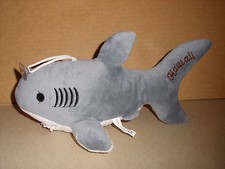 HAWAII SOFT STUFFED PLUSH 11'' GRAY GREAT WHITE SHARK WITH SUCTION CUP