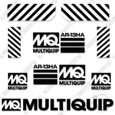 Fits Multiquip AR-13HA Decal Kit 36" Roller Replacement Stickers - 3M Vinyl!