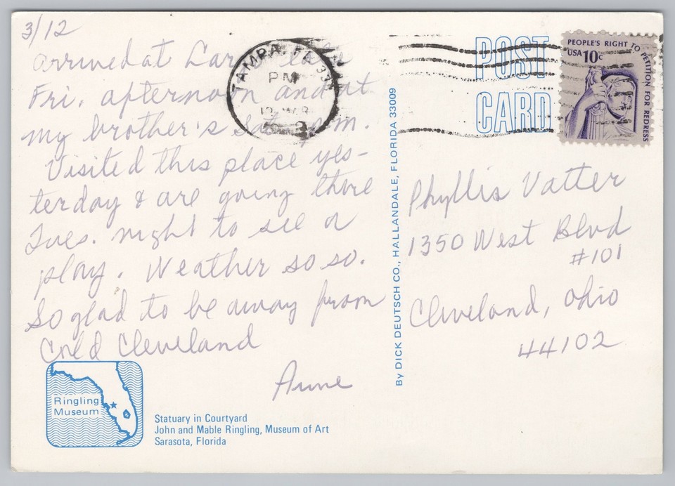 Sarasota FLCourtyard StatuaryJohnMable Ringling Museum Of Art