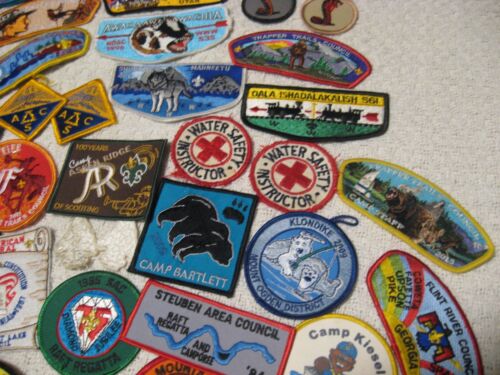 RIESIGES GEMISCHTES BSA Pfadfinderlager Rat Verdienst Schulter Sammler Patch Lot - Bild 5 von 12