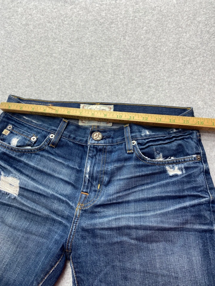 Big Star Womens Jeans 28 Taylor Boyfriend Fit Distressed Medium Wash Denim - Image 2 of 4