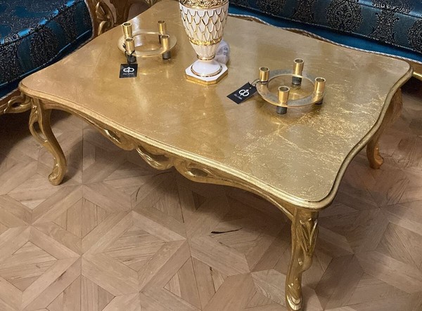 Casa Padrino Luxus Barock Couchtisch Antik Gold - Wohnzimmer Tisch MöBel-image
