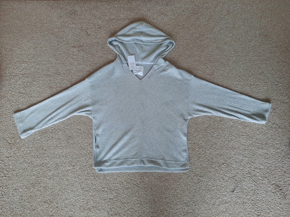 'BNWT' Mrs Hinch Grey Hooded Lounge Set Loungewear Super Soft Size UK