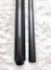 Jacoby Full Carbon Pool Cue w/ 12.3mm V4 Black Carbon Shaft FREE HARD CASE &CAPS