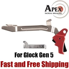 Apex Tactical 102-156 Performance Enhancement Trigger Kit for Glock Gen  5 - Red