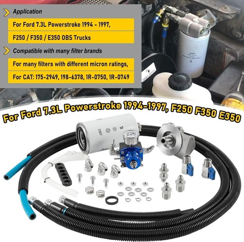 Kit de devolución regulada tazón de filtro de combustible para OBS Ford 1994-1997 7,3 L Powerstroke - Imagen 2 de 18