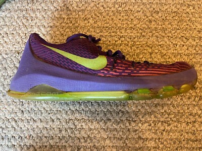 Nike KD, size 7 in Men’s, purple and green Nike Sneakers KD 8 Kevin Durant Mens Size 7 Basketball  main image 3