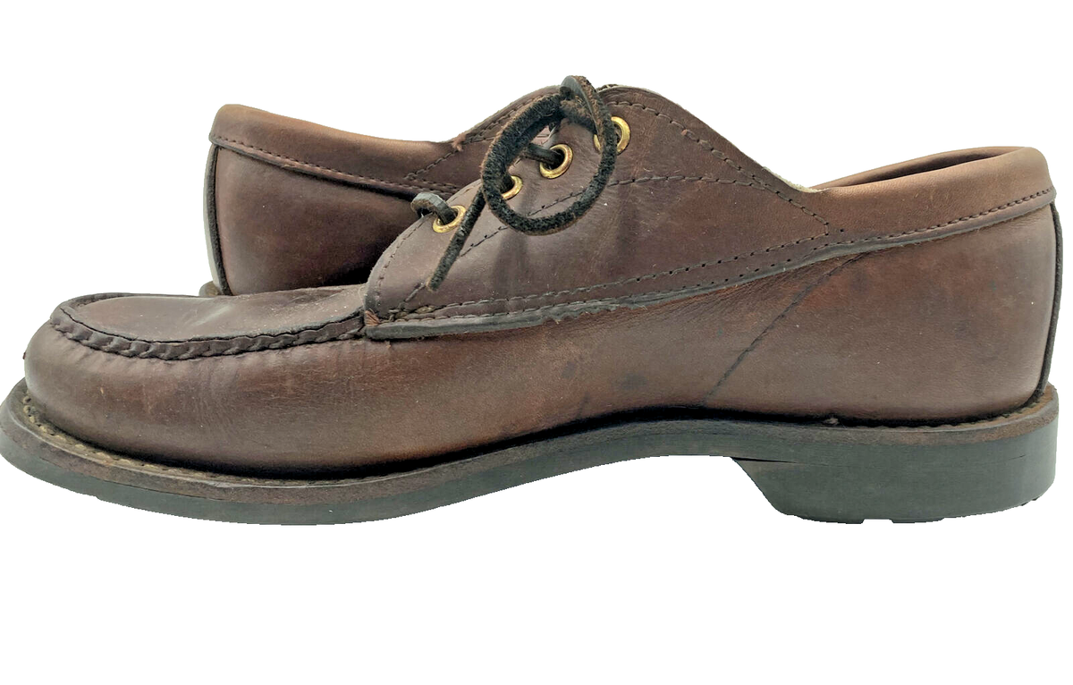Gokey Brown Leather Lace Up Vibram Sole Oxfords Men’s Size 9D The Sporting Chukka Boot - Gokey USA main image 3
